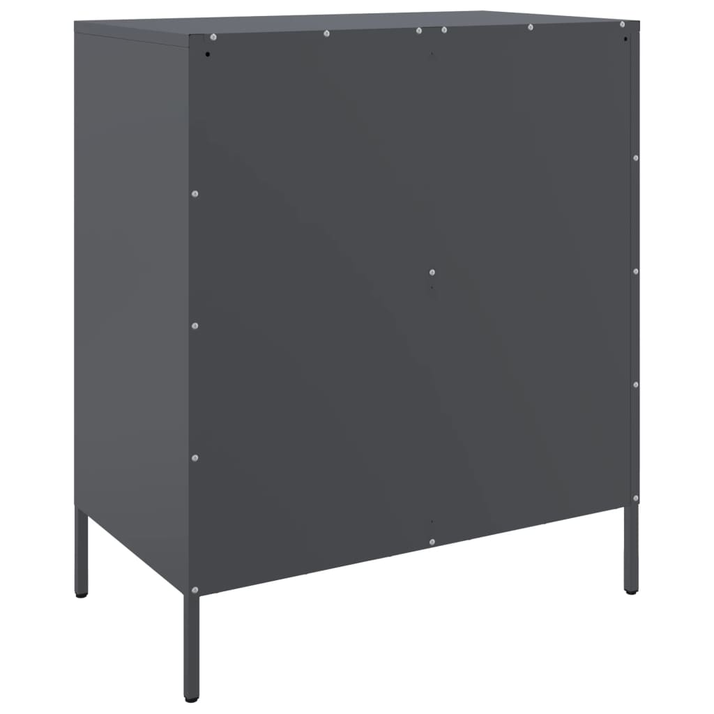 vidaXL Credenza Antracite 68x39x79 cm in Acciaio