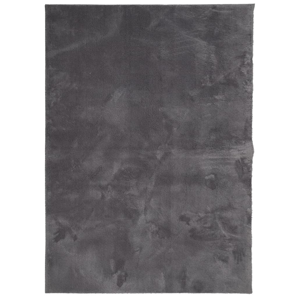 vidaXL Tappeto Pelo Corto HUARTE Morbido Lavabile Antracite 200x280 cm