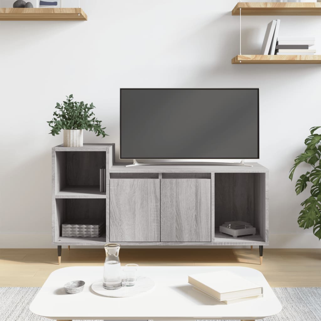 vidaXL Mobile TV Grigio Sonoma 100x35x55 cm in Legno Multistrato