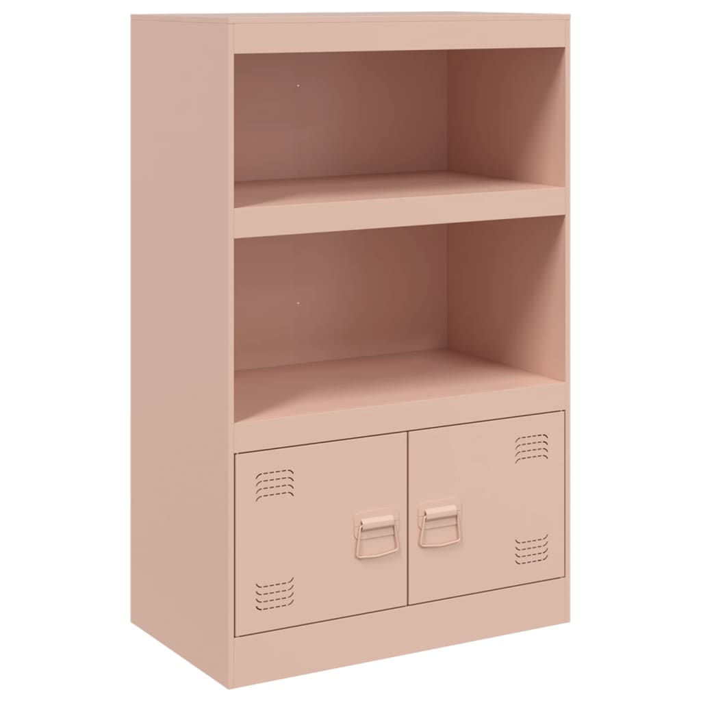 vidaXL Credenza Rosa 67x39x107 cm in Acciaio