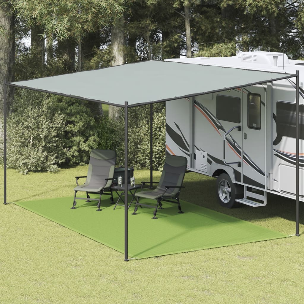 vidaXL Tappeto da Tenda Verde Chiaro 300x600 cm HDPE