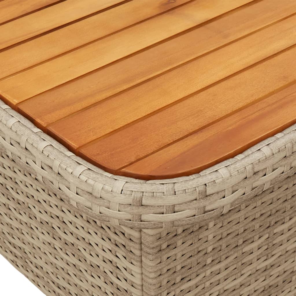 vidaXL Set da Pranzo da Giardino 5 pz con Cuscini Beige in Polyrattan