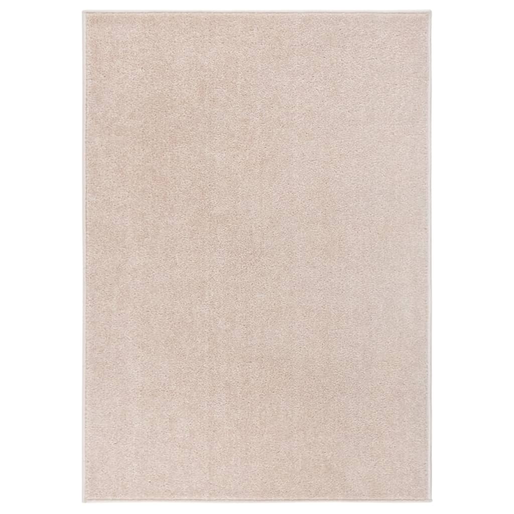 vidaXL Tappeto a Pelo Corto 240x340 cm Beige Scuro