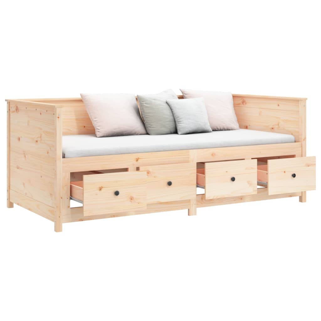 vidaXL Dormeuse senza Materasso 90x200 cm in Legno Massello di Pino