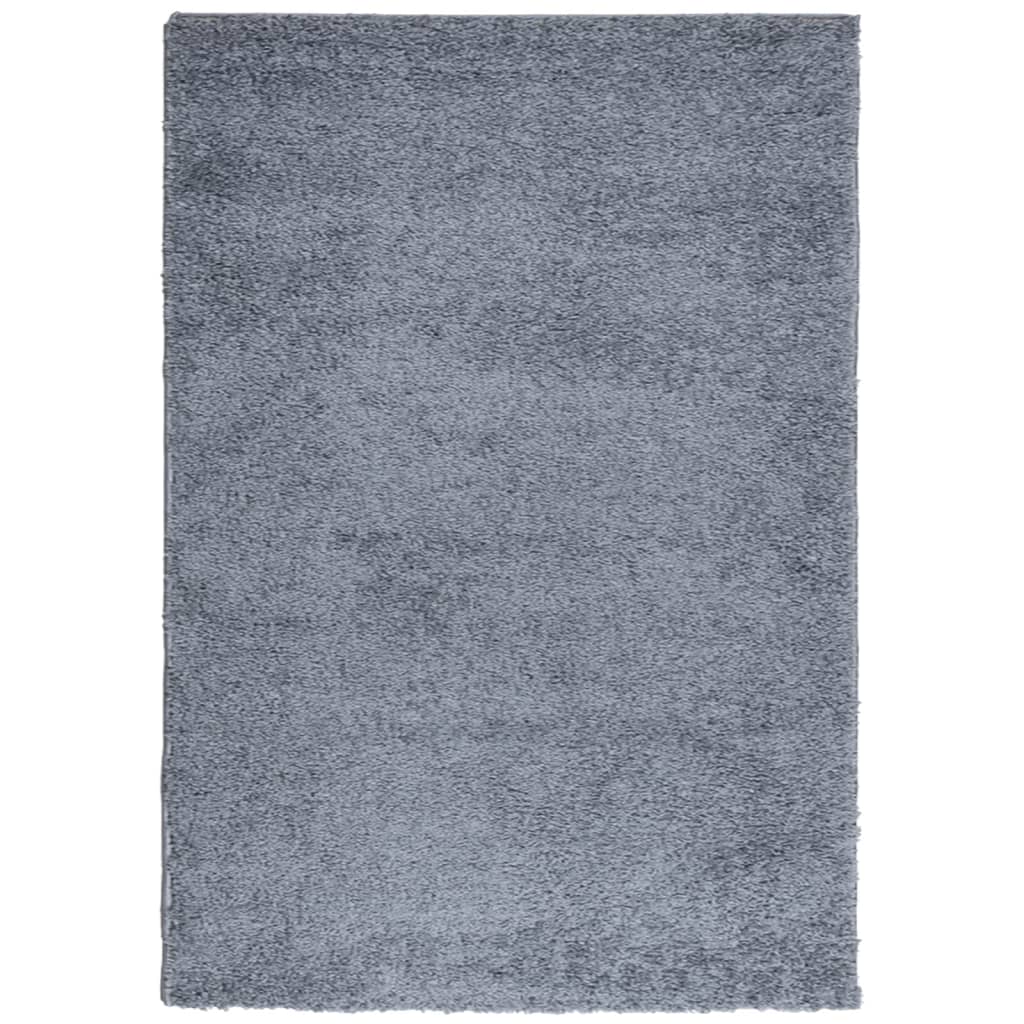 vidaXL Tappeto Shaggy PAMPLONA a Pelo Lungo Moderno Blu 160x230 cm