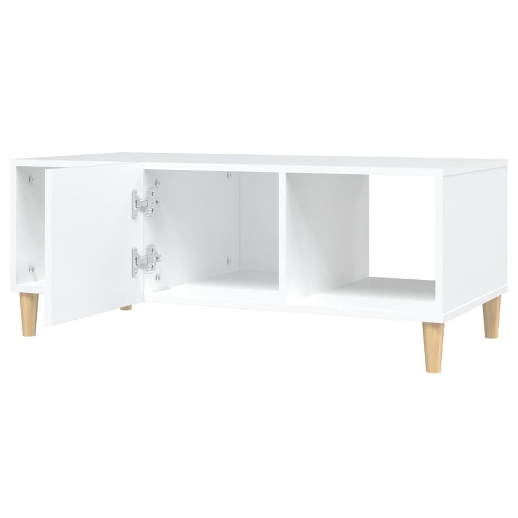 vidaXL Tavolino da Salotto Bianco 102x50x40 cm in Legno Multistrato