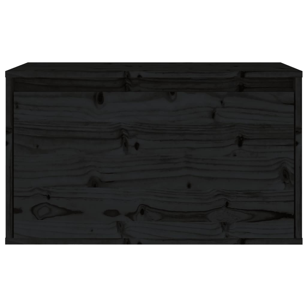 vidaXL Pensile Nero 60x30x35 cm in Legno Massello di Pino