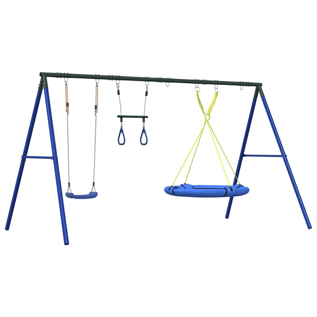 vidaXL Set Gioco da Esterno Altalena Trapezio e Altalena con Piattino