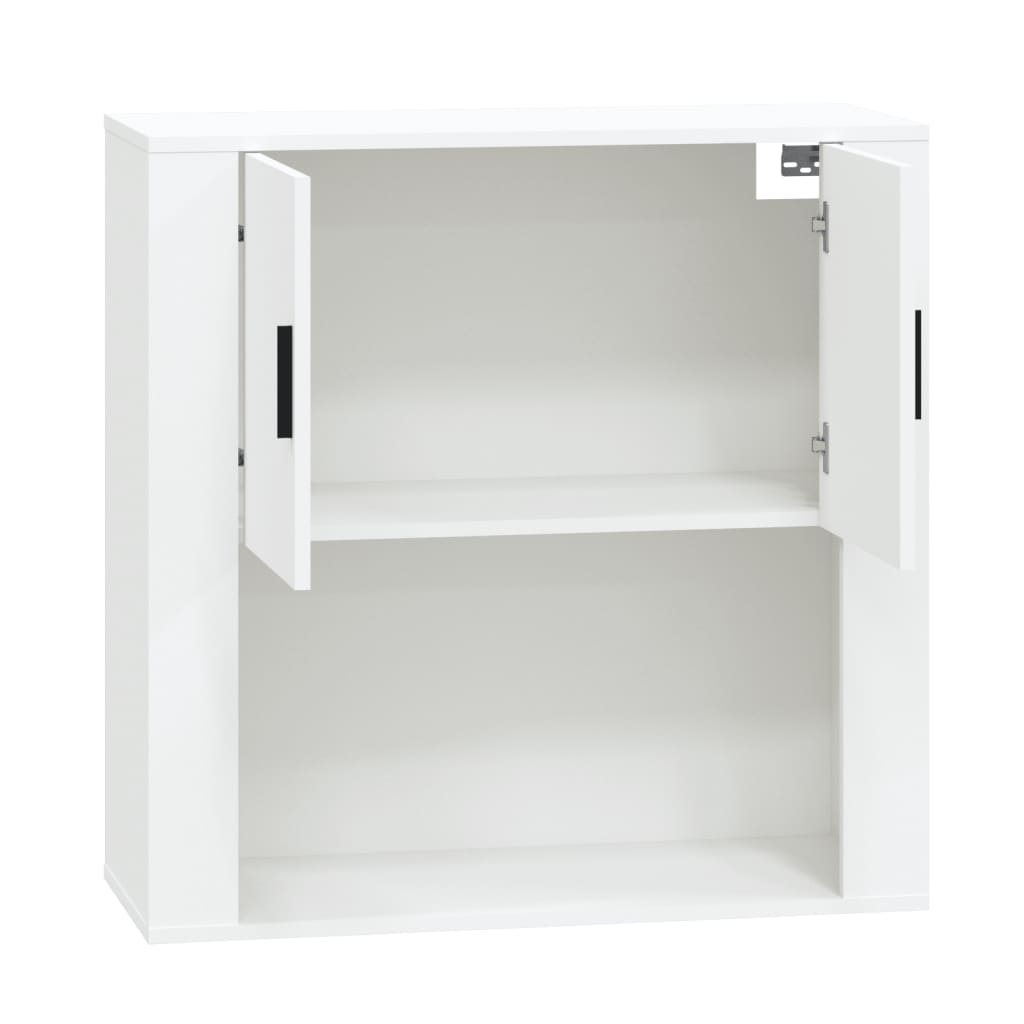 vidaXL Mobile a Parete Bianco 80x33x80 cm in Legno Multistrato