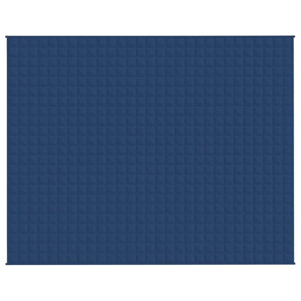 vidaXL Coperta Ponderata Blu 235x290 cm 11 kg Tessuto