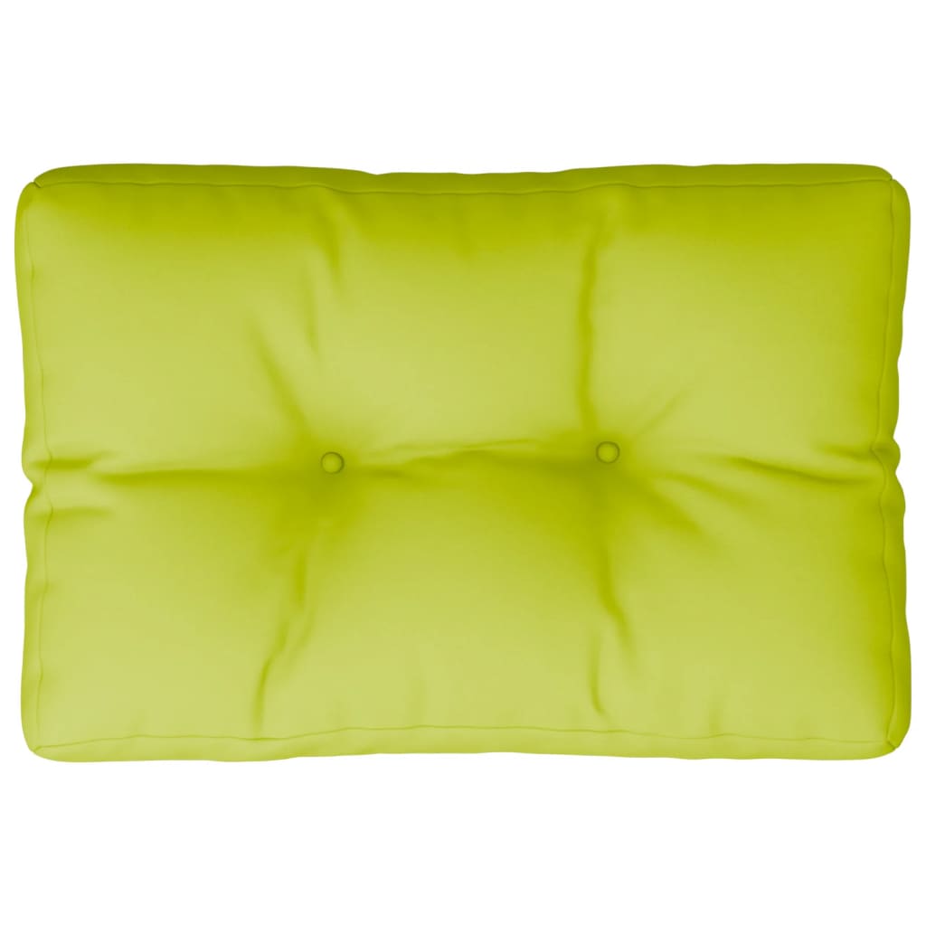 vidaXL Cuscino per Pallet Verde Brillante 50x40x12 cm in Tessuto