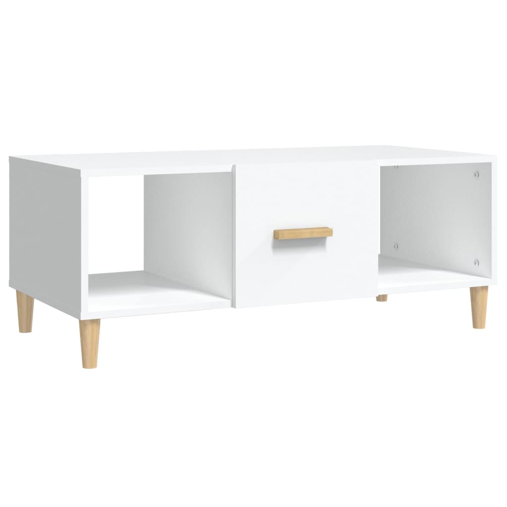 vidaXL Tavolino da Salotto Bianco 102x50x40 cm in Legno Multistrato