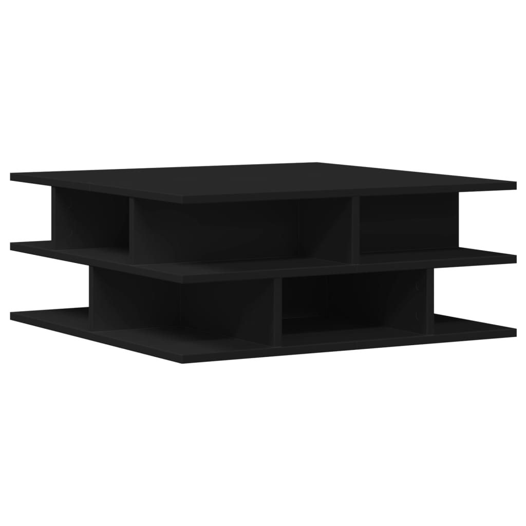 vidaXL Tavolino da Salotto Nero 70x70x29 cm in Legno Multistrato