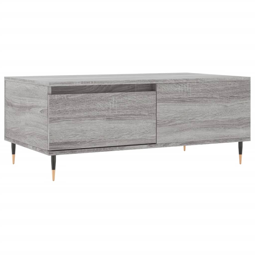 vidaXL Tavolino Salotto Grigio Sonoma 90x50x36,5 cm Legno Multistrato