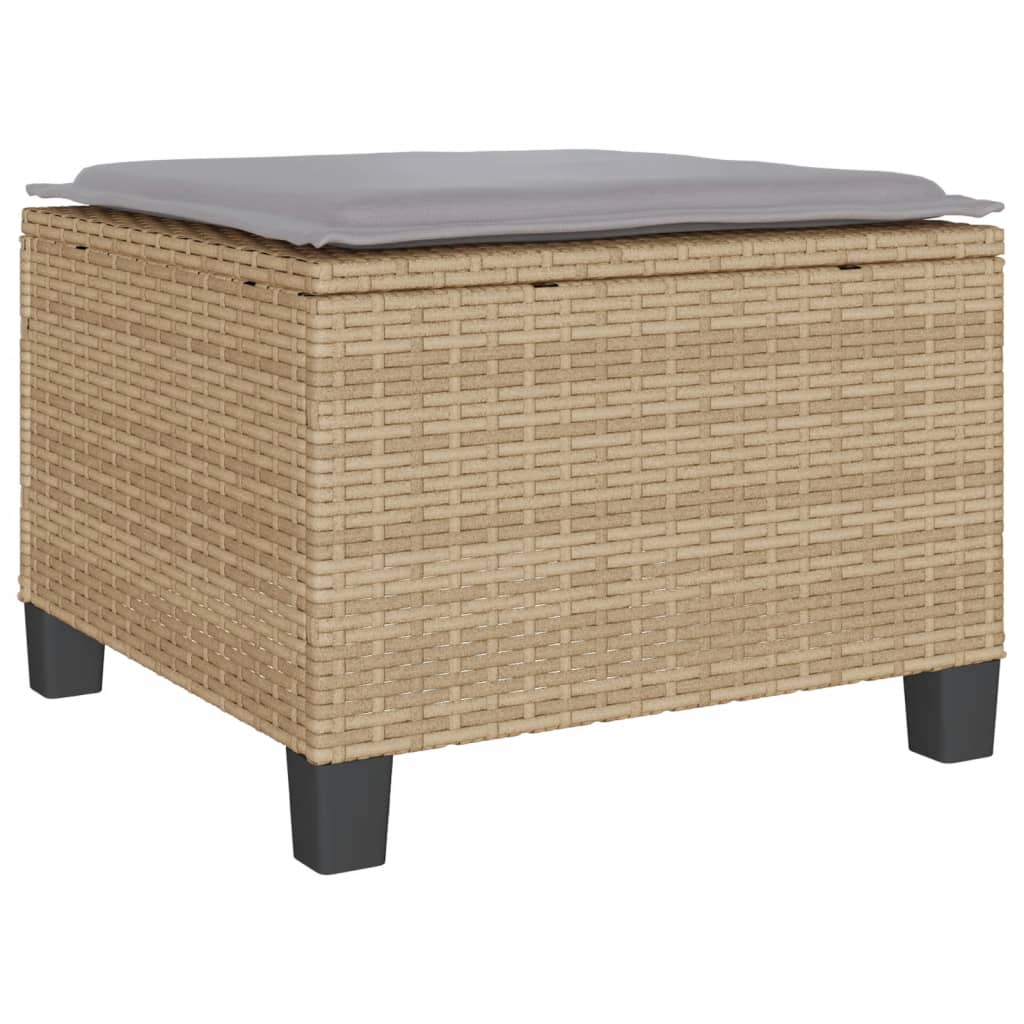 vidaXL Set da Bistrò 3 pz con Cuscini Beige in Polyrattan