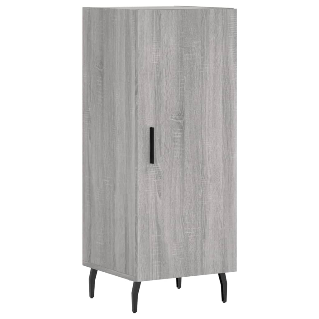 vidaXL Credenza Grigio Sonoma 34,5x34x180 cm in Legno Multistrato