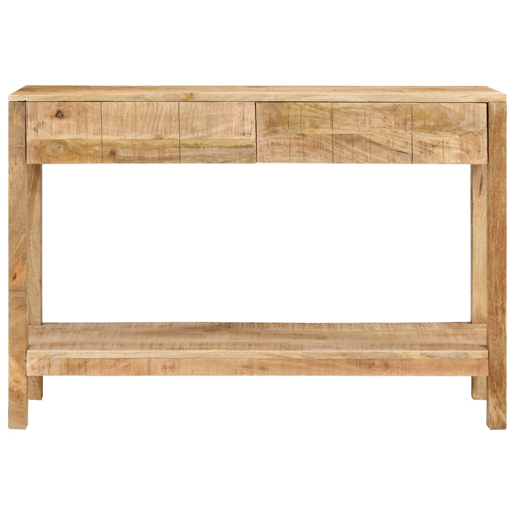 vidaXL Tavolo Consolle con 2 Cassetti 110x35x75cm Legno Massello Mango