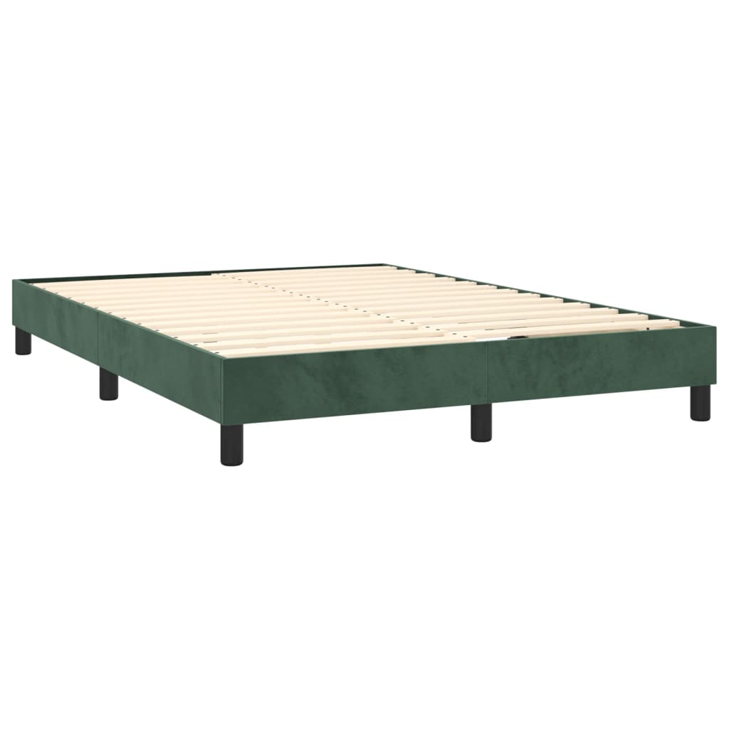 vidaXL Giroletto Verde Scuro 140x190 cm in Velluto