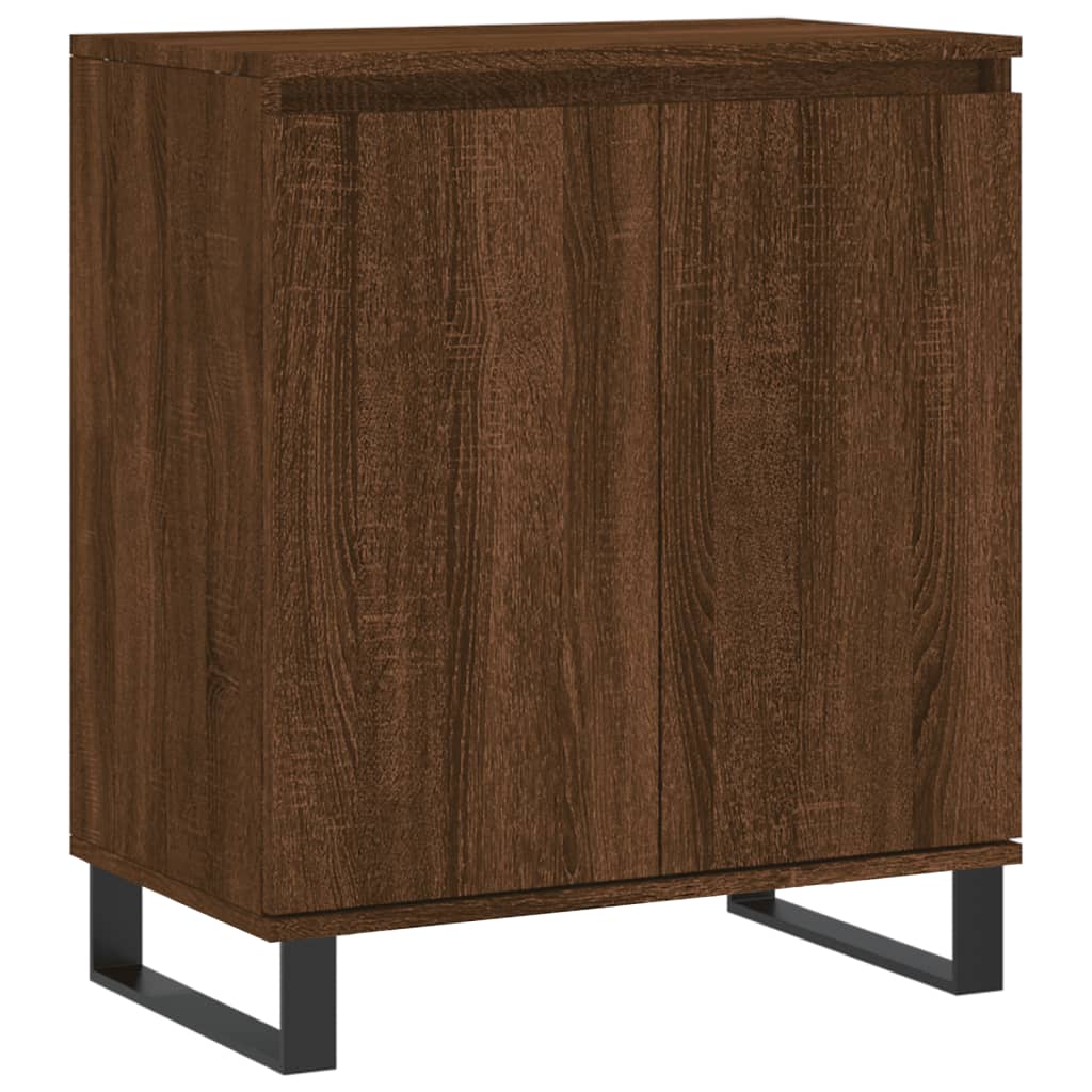 vidaXL Credenza Rovere Marrone 60x35x70 cm in Legno Multistrato