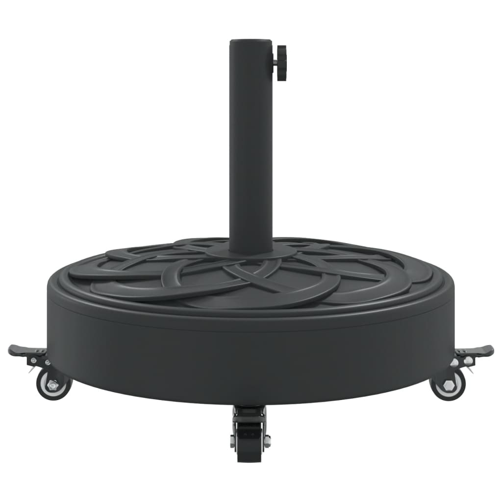 vidaXL Base per Ombrellone con Ruote per Pali Ø38/48 mm 27 kg Rotonda