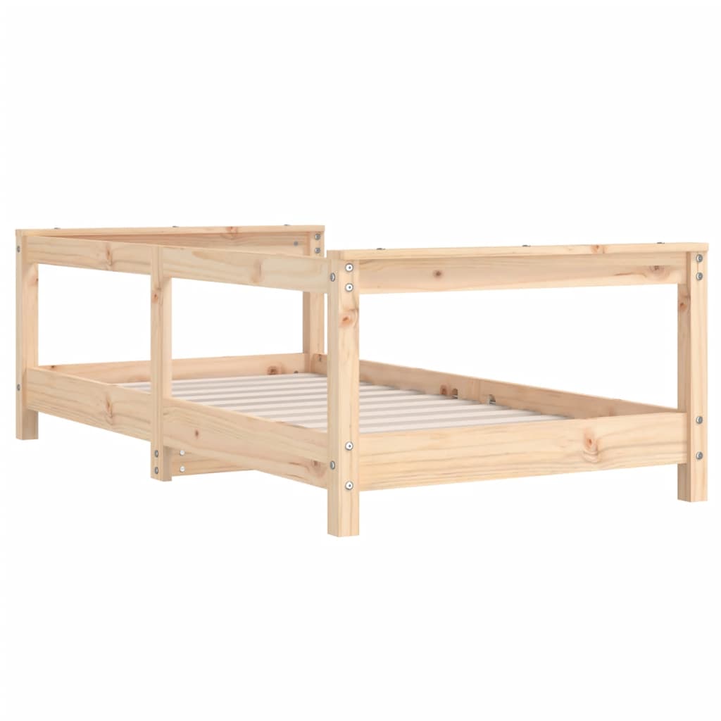 vidaXL Giroletto per Bambini 70x140 cm in Legno Massello di Pino