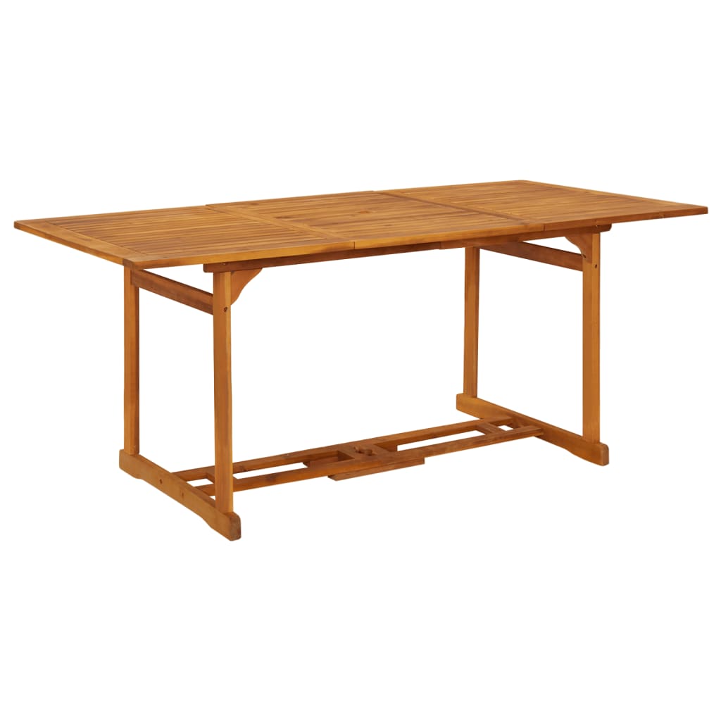 vidaXL Set da Pranzo da Giardino 7pz 180x90x75cm Legno Massello Acacia