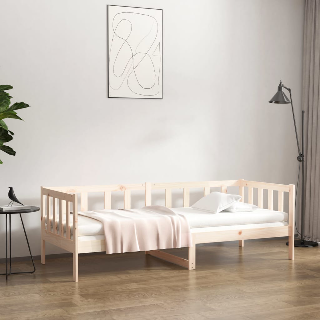 vidaXL Dormeuse senza Materasso 90x190 cm in Legno Massello di Pino