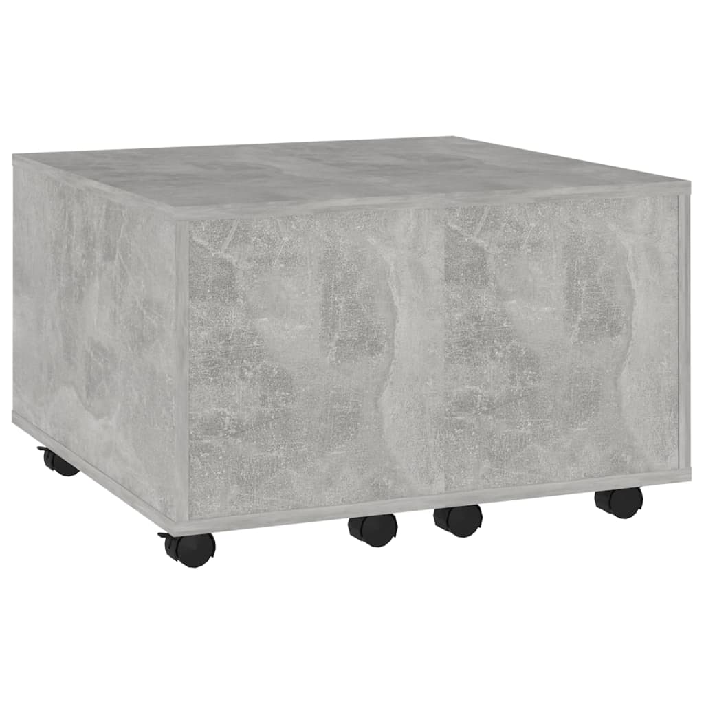 vidaXL Tavolino da Salotto Grigio Cemento 60x60x38cm Legno Multistrato