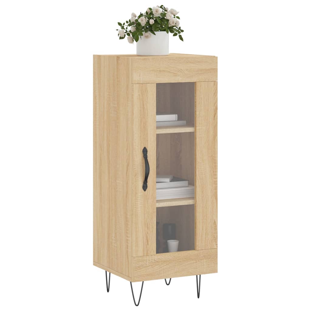 vidaXL Credenza Rovere Sonoma 34,5x34x90 cm in Legno Multistrato