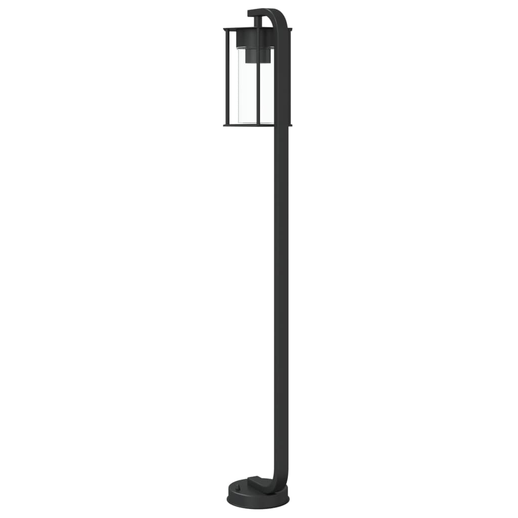 vidaXL Lampade da Terra per Esterni 3 pz Nere 100 cm in Acciaio Inox