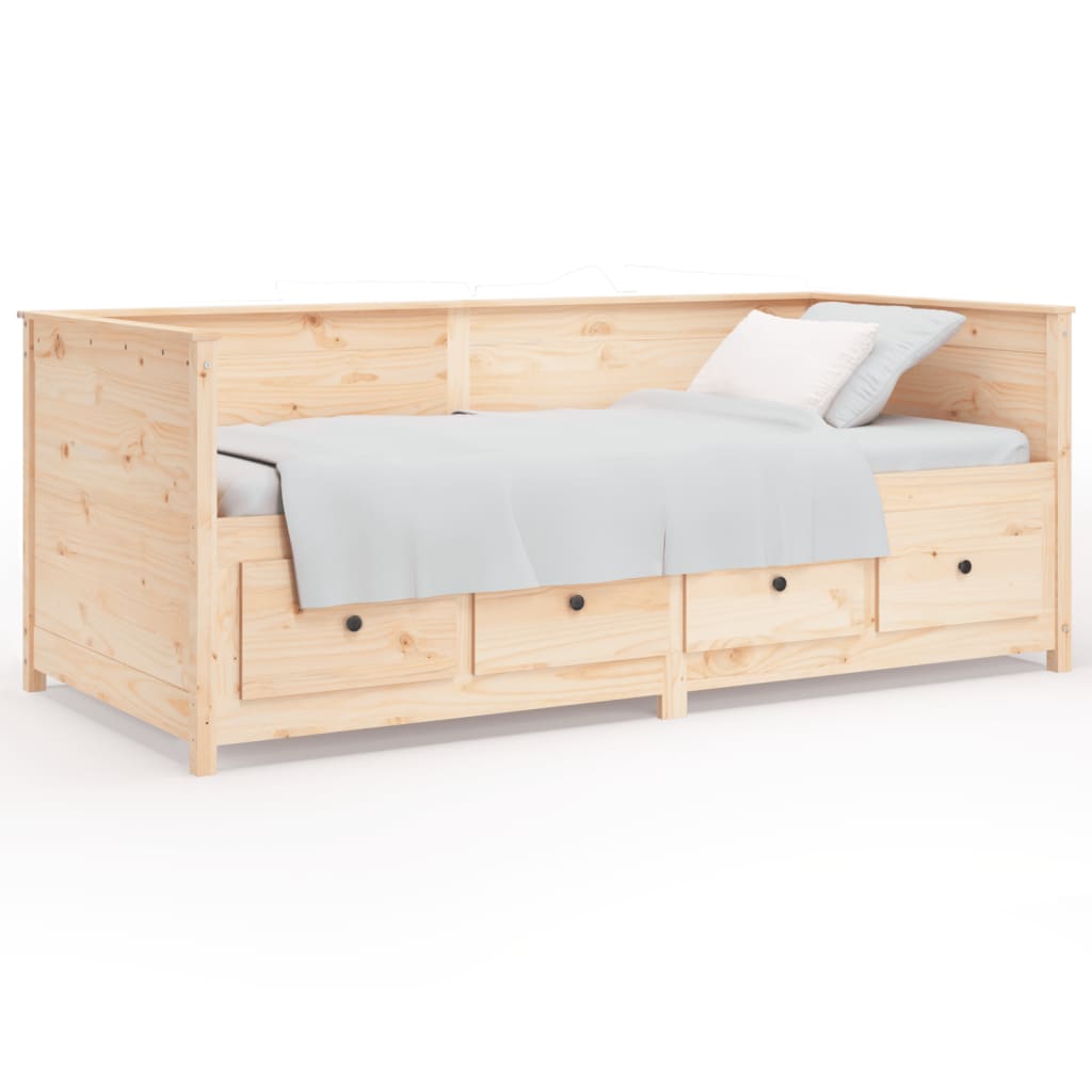 vidaXL Dormeuse senza Materasso 90x200 cm in Legno Massello di Pino