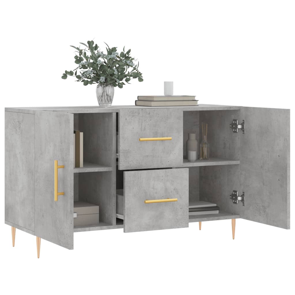 vidaXL Credenza Grigio Cemento 100x36x60 cm in Legno Multistrato