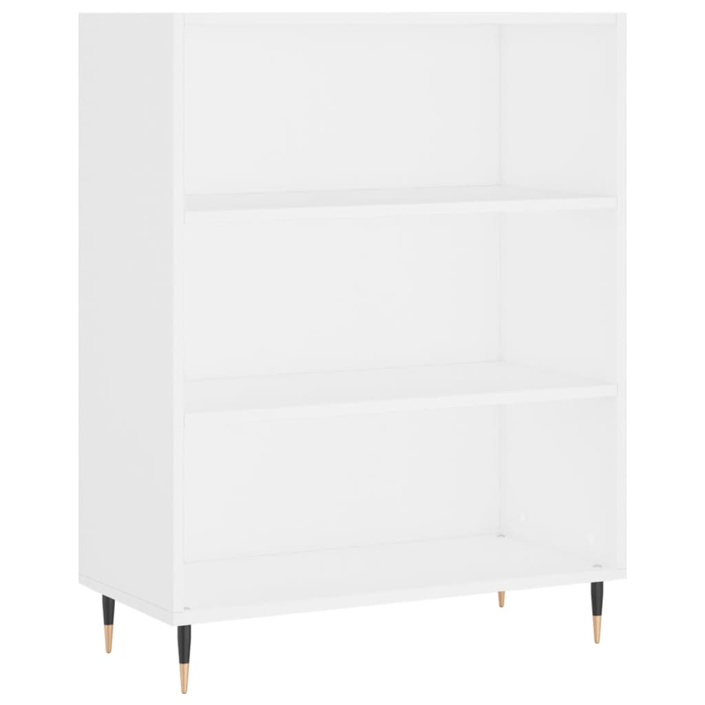 vidaXL Libreria Bianca 69,5x32,5x90 cm in Legno Multistrato