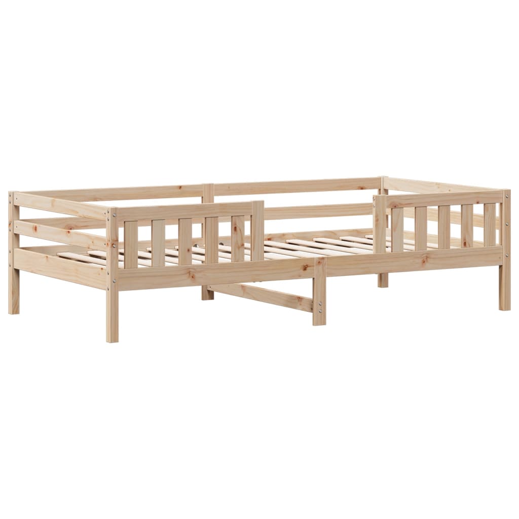 vidaXL Giroletto senza Materasso 100x200 cm in Legno Massello di Pino