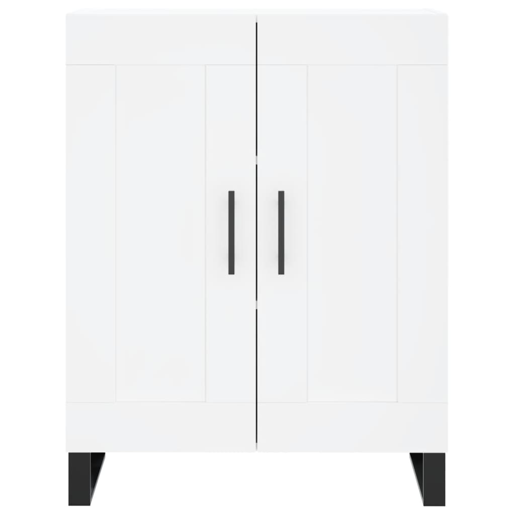 vidaXL Credenza Bianca 69,5x34x180 cm in Legno Multistrato