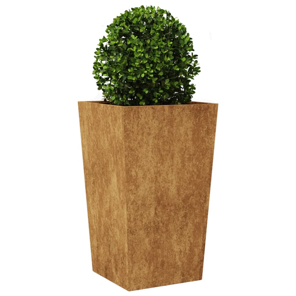 vidaXL Fioriere da Giardino 2 pz 45x45x75 cm in Acciaio Corten