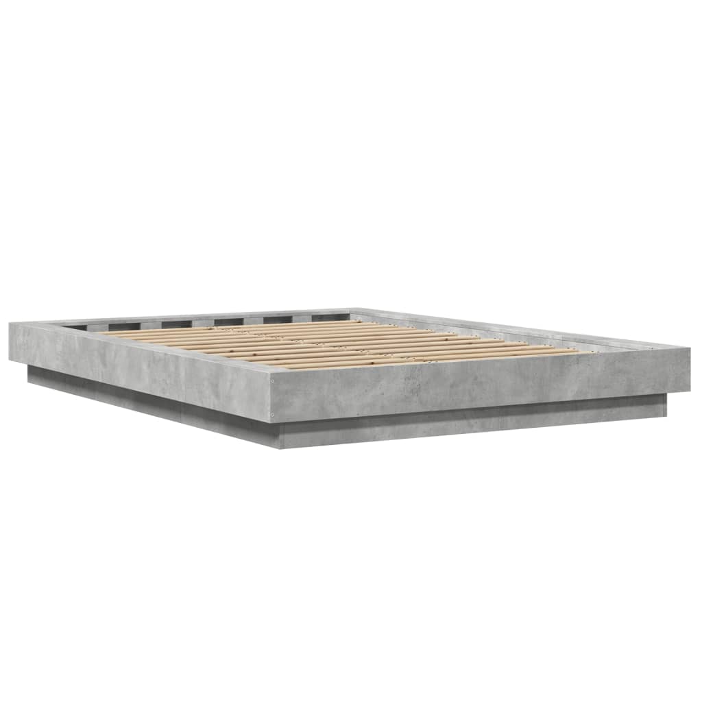 vidaXL Giroletto Grigio Cemento 140x190 cm in Legno Multistrato