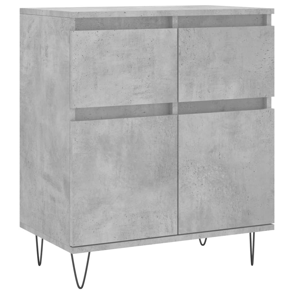 vidaXL Credenza Grigio Cemento 60x35x70 cm in Legno Multistrato