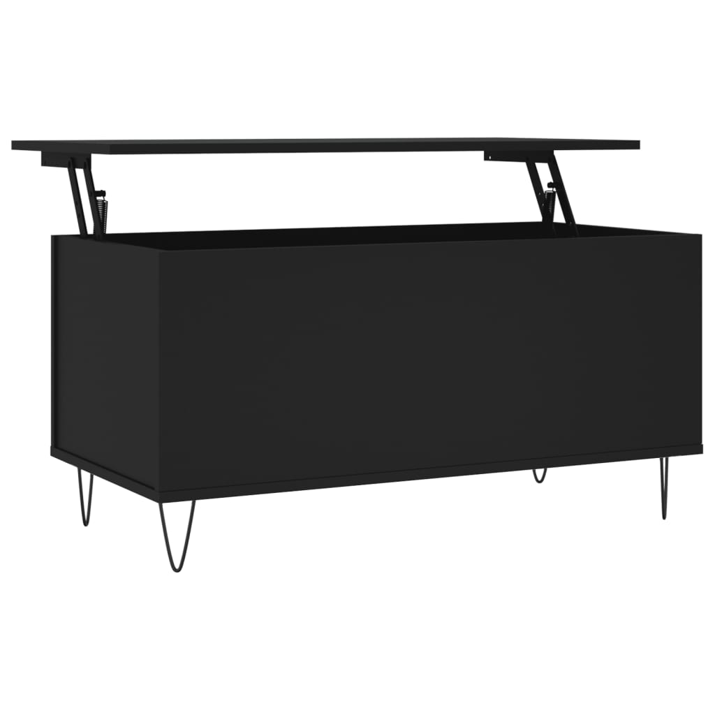 vidaXL Tavolino da Salotto Nero 90x44,5x45 cm in Legno Multistrato