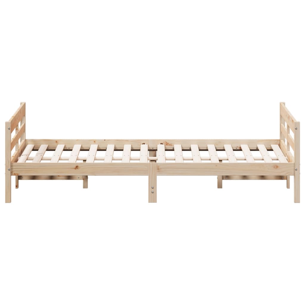 vidaXL Letto senza Materasso 140x200 cm in Legno Massello di Pino