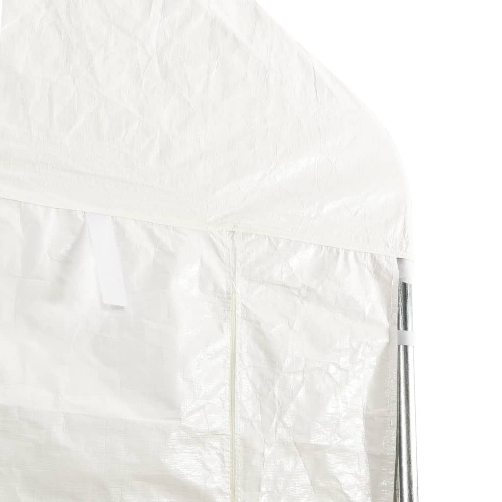 vidaXL Gazebo con Tetto Bianco 17,84x2,28x2,69 m in Polietilene