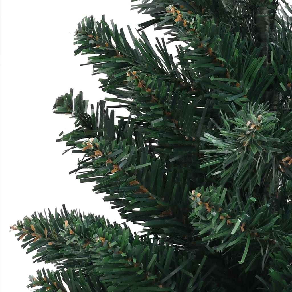 vidaXL Albero di Natale Artificiale con Supporto Verde 60 cm PVC