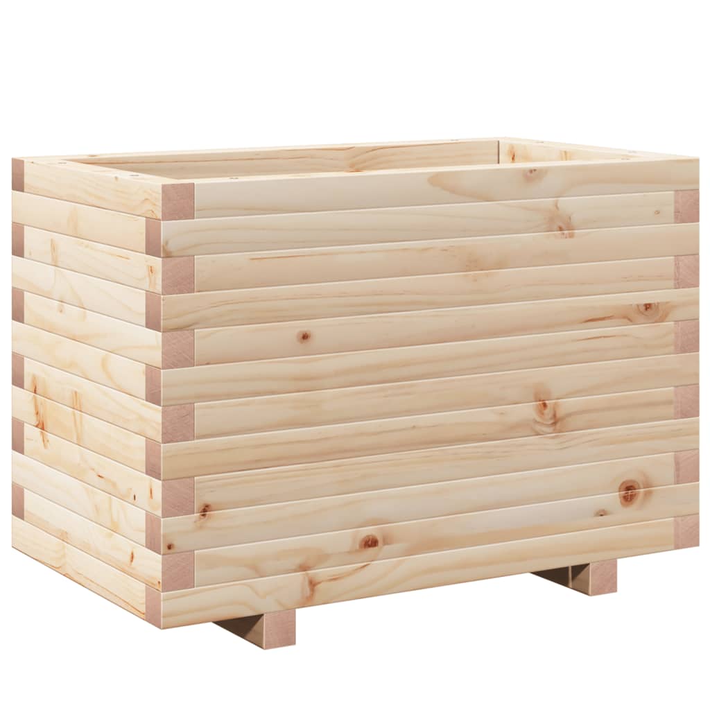 vidaXL Fioriera da Giardino 70x40x49,5 cm in Legno Massello di Pino