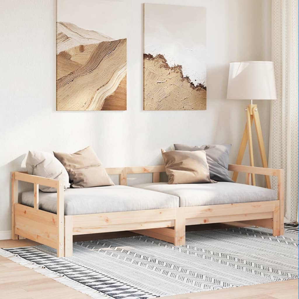 vidaXL Dormeuse senza Materasso 80x200 cm in Legno Massello di Pino