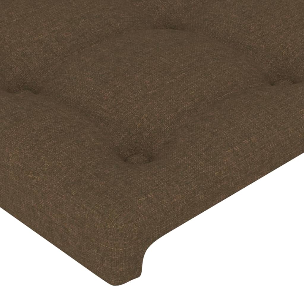 vidaXL Testiera 4 pz Marrone Scuro 80x5x78/88 cm in Tessuto