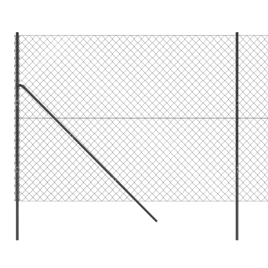 vidaXL Recinzione a Rete Antracite 2,2x25 m