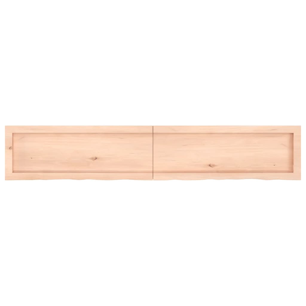 vidaXL Piano Bagno 160x30x(2-6) cm in Legno Massello Non Trattato