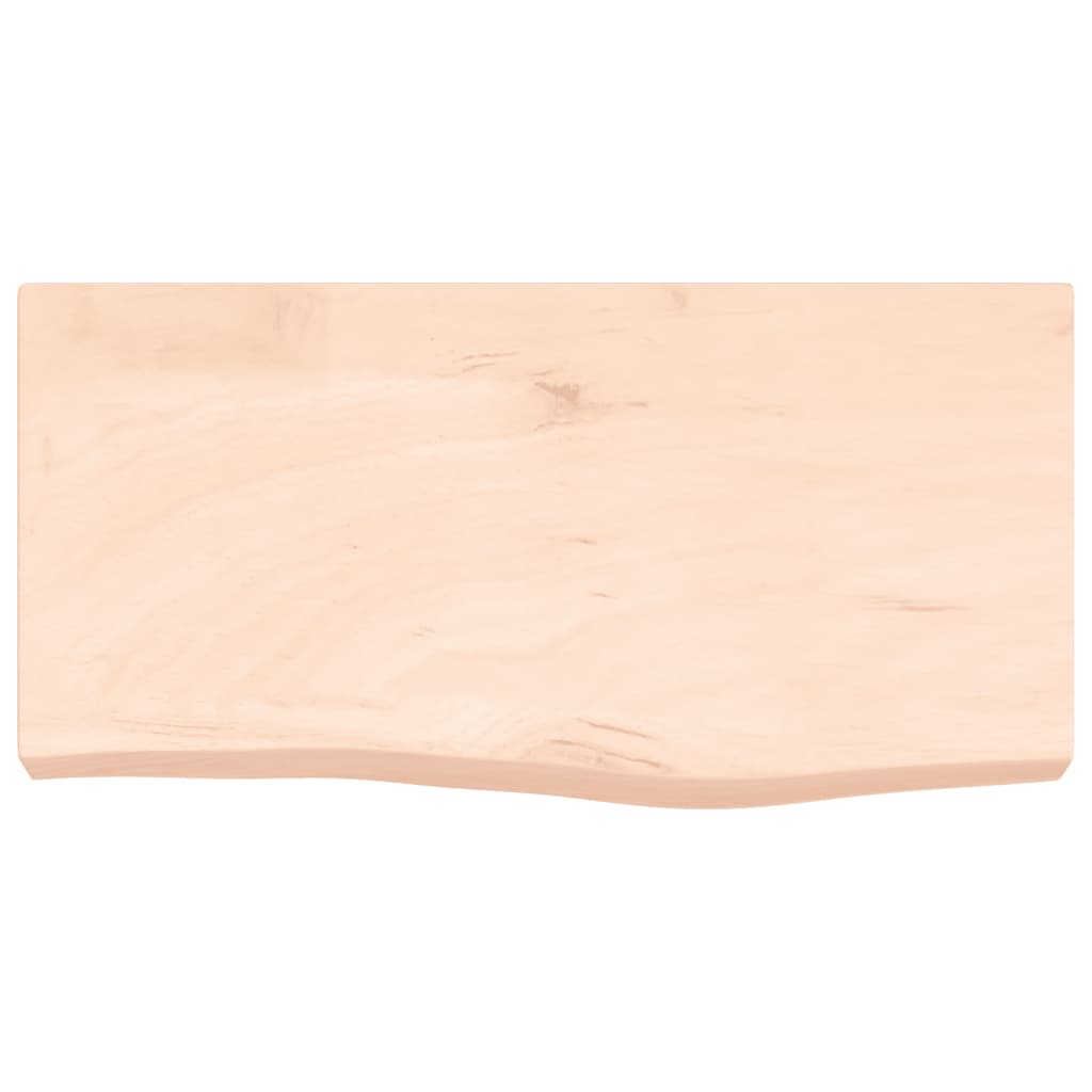 vidaXL Piano Bagno 60x30x(2-6) cm in Legno Massello Non Trattato