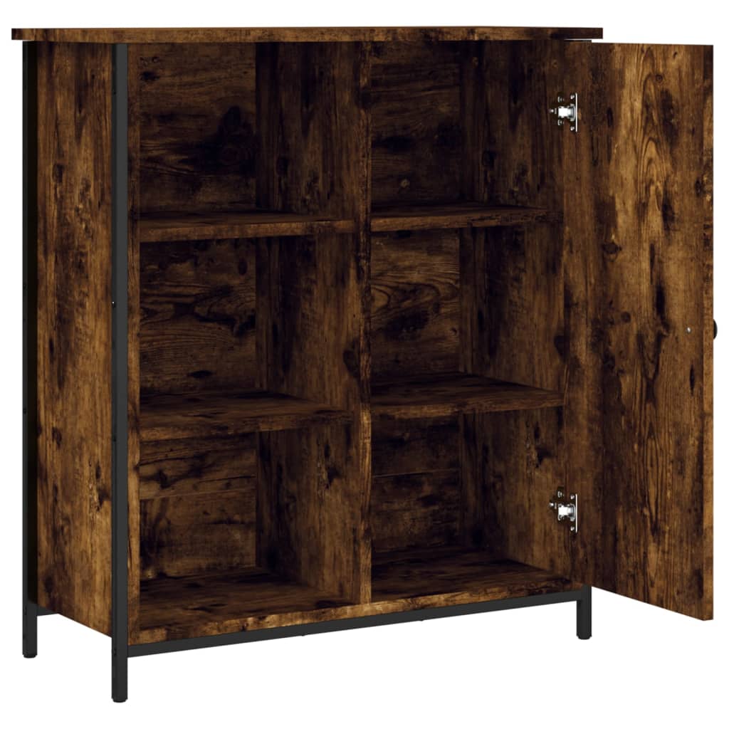 vidaXL Credenza Rovere Fumo 70x30x80 cm in Legno Multistrato