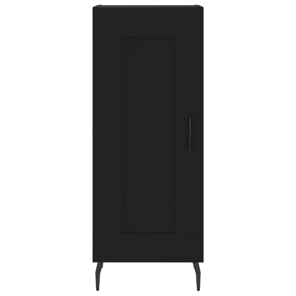 vidaXL Credenza Nero 34,5x34x90 cm in Legno Multistrato